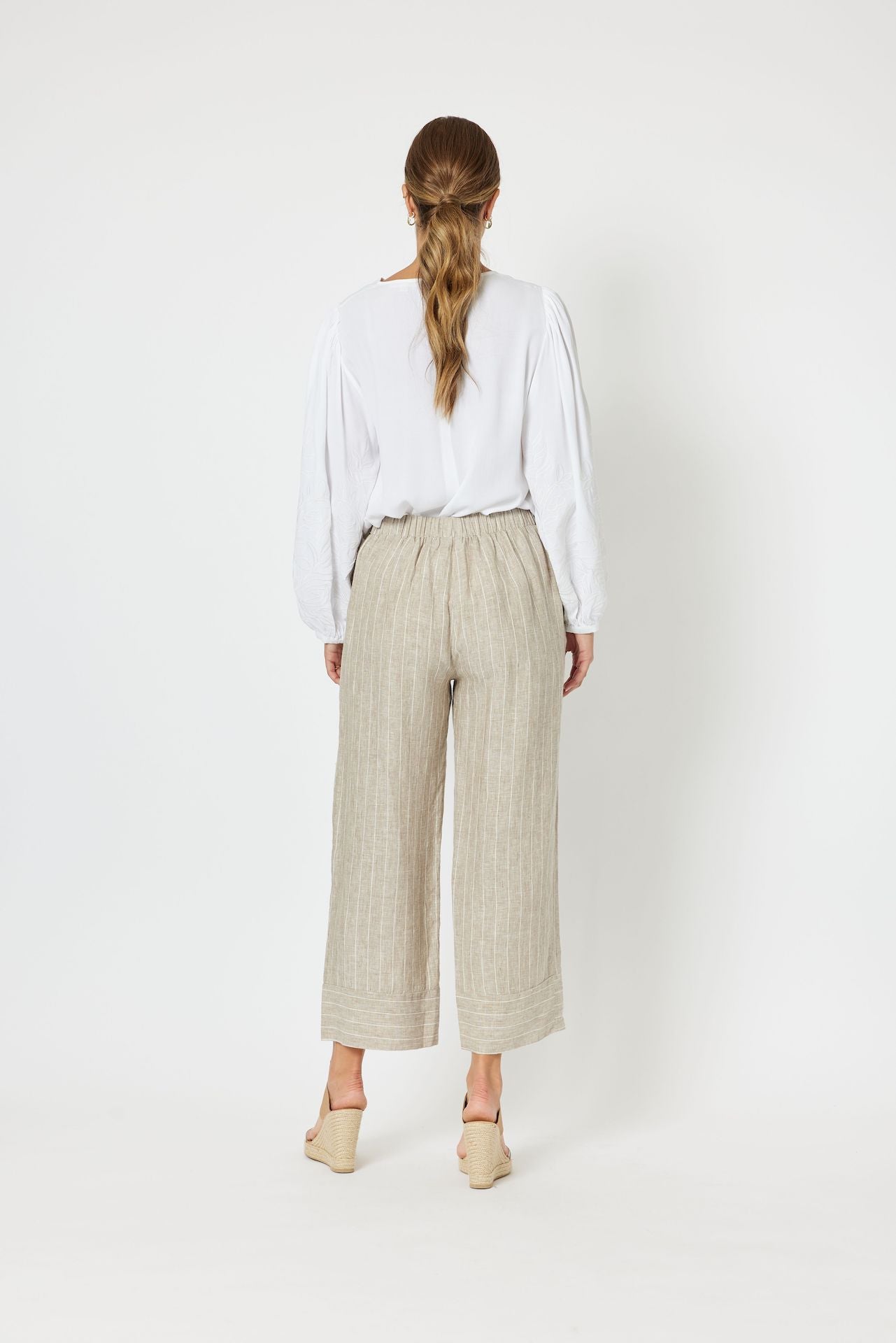 Marseille Stripe Linen Pants
