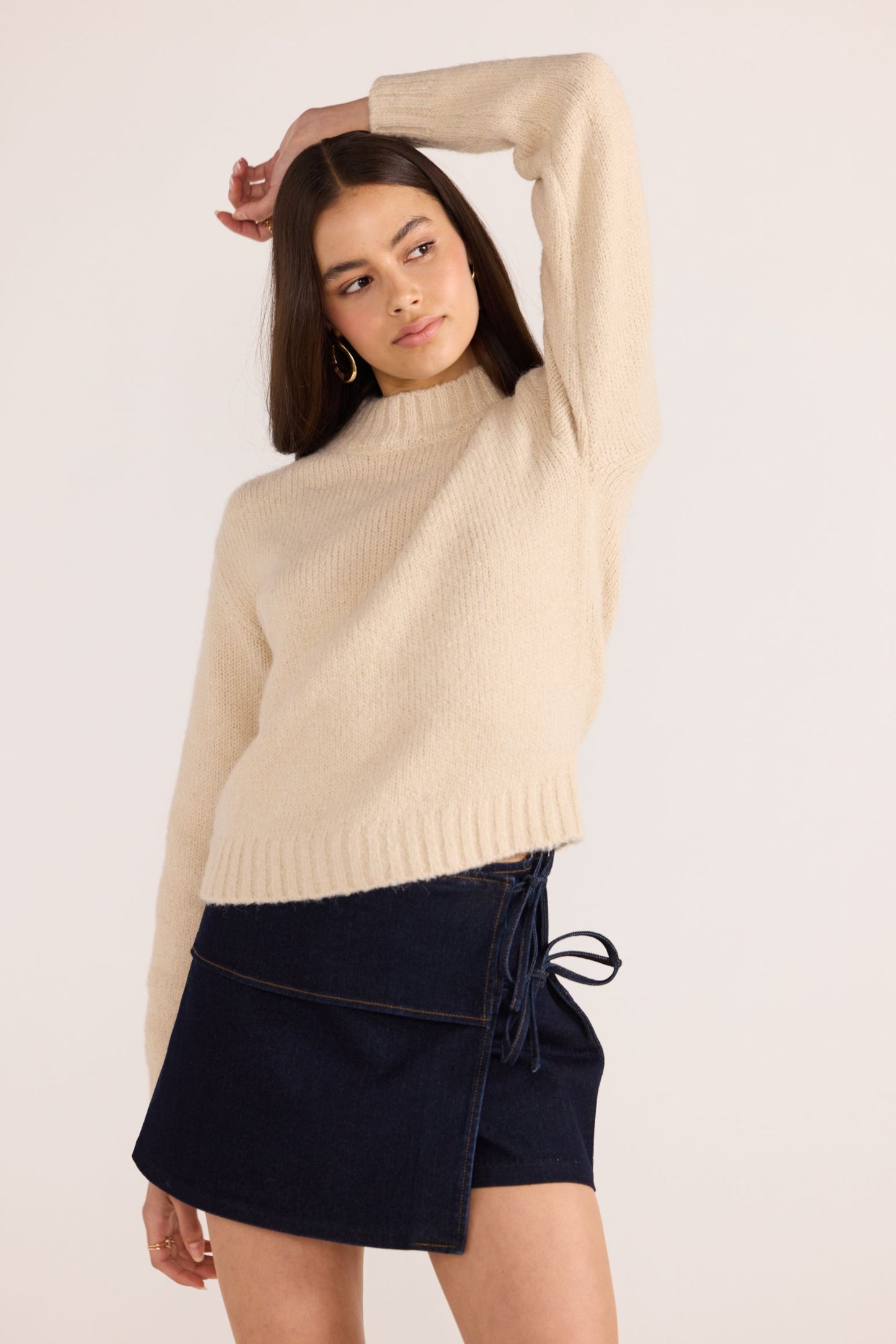 Avery Fluffy Sweater - Oat