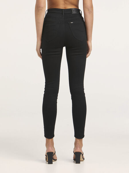 High Licks Crop Jeans - Primo Black