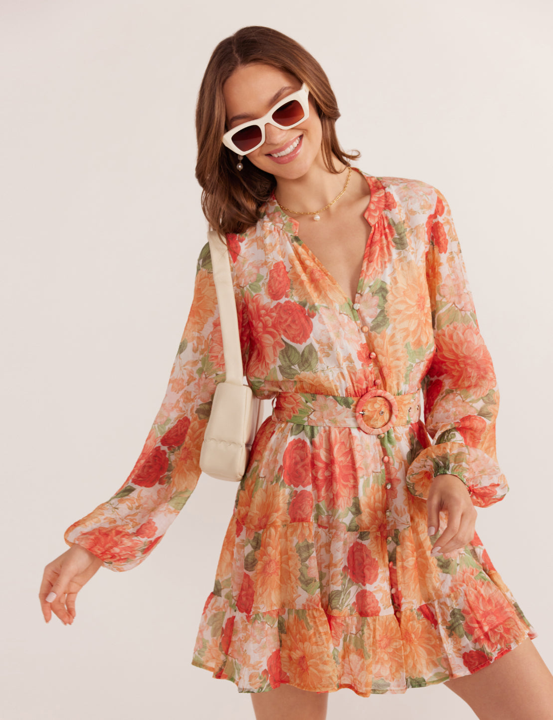 Aida Long sleeve Mini Dress