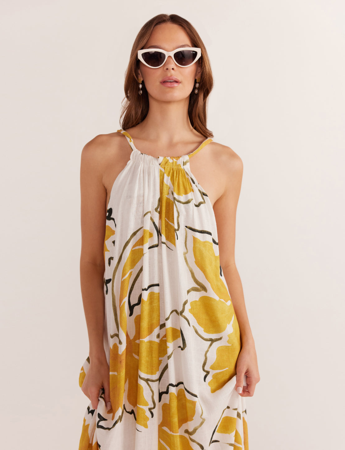 Zuri Halter Neck Maxi Dress