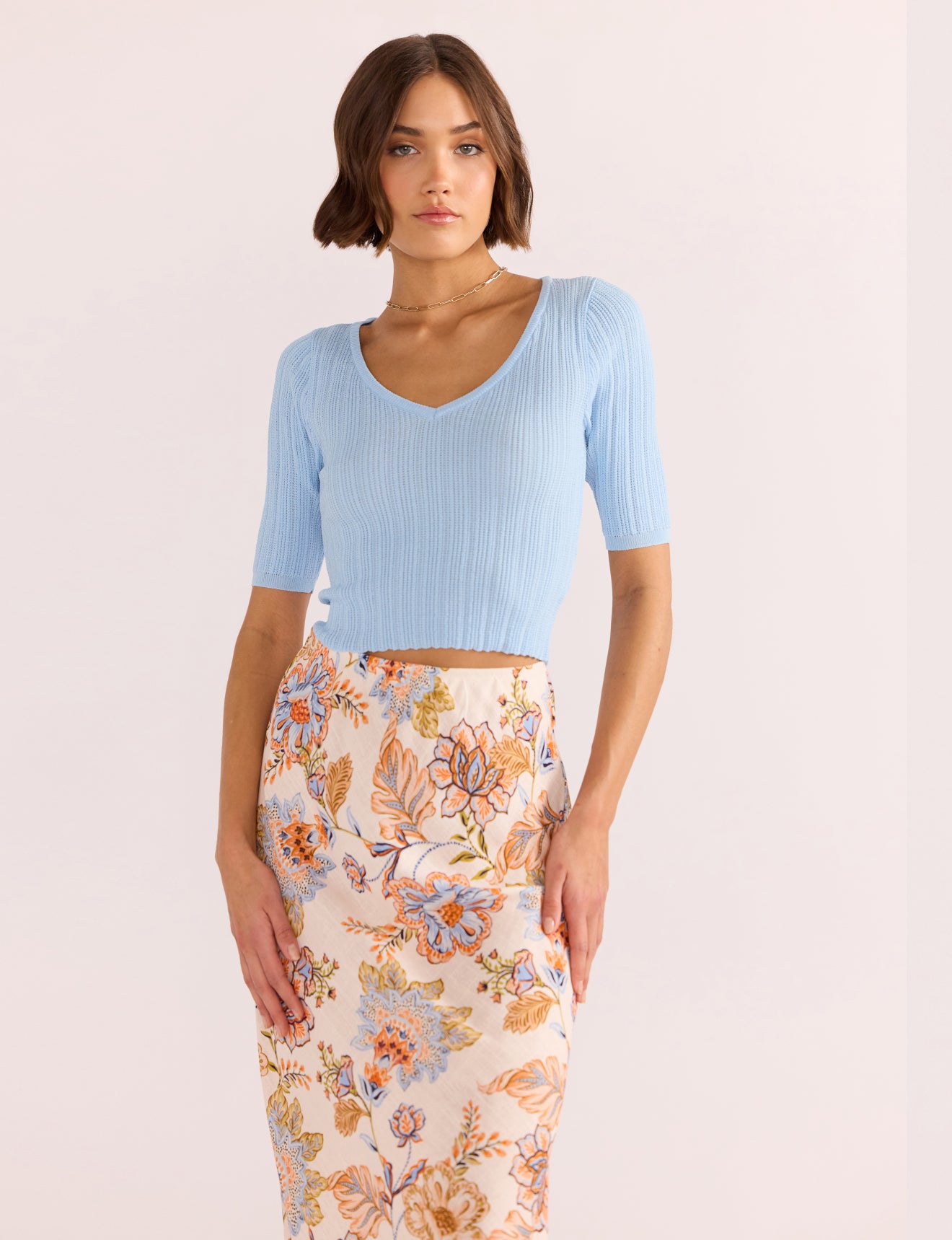 Marceline Bias Midi Skirt