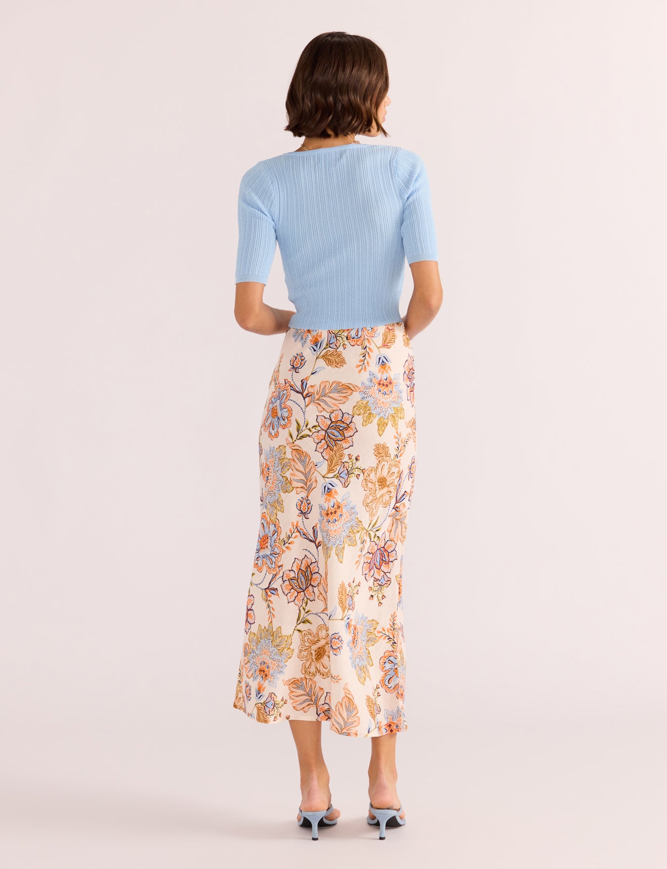 Marceline Bias Midi Skirt