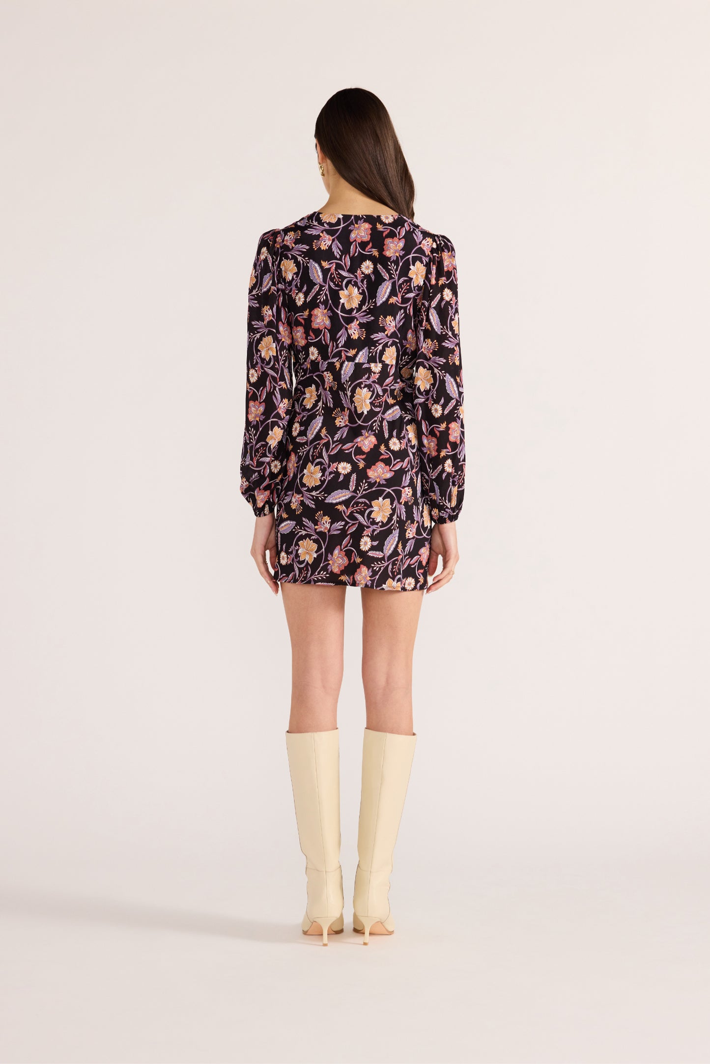 Regal Long Sleeve Mini Dress