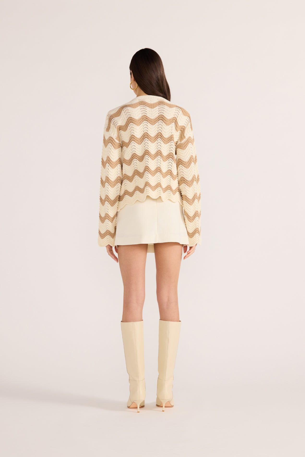 Brooke Crochet Wave Sweater