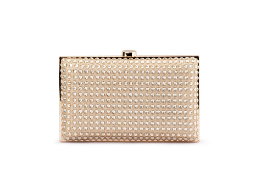 Manuela Hotfix Clutch - Gold