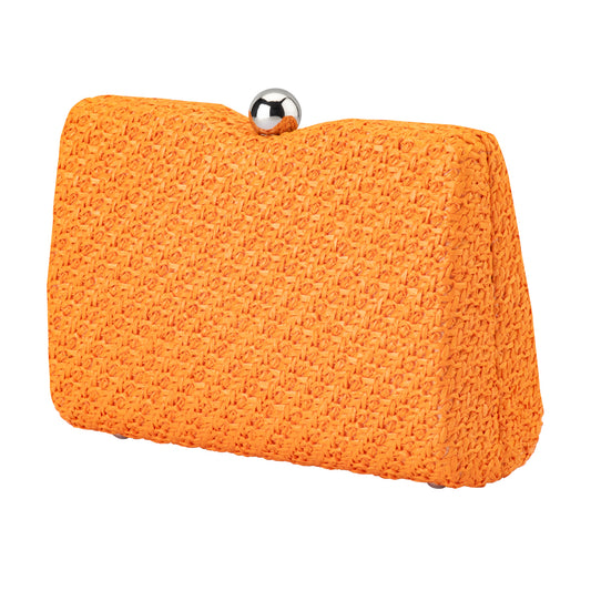 Birdie Textural Handle Bag - Orange