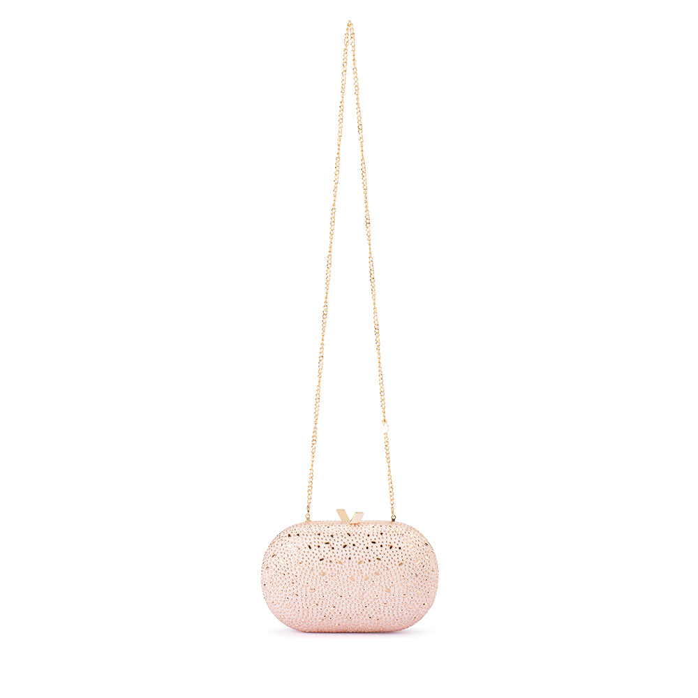 Faye Oval Clutch - Blush