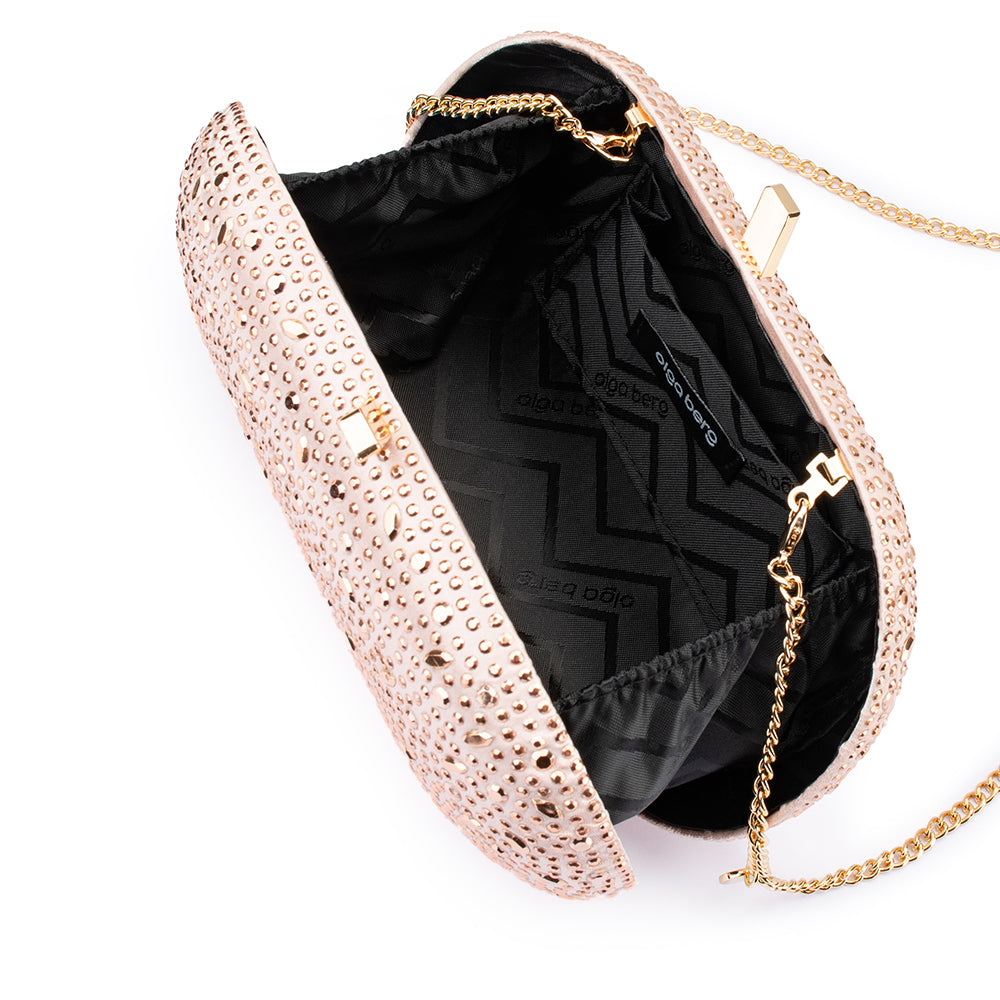 Faye Oval Clutch - Blush