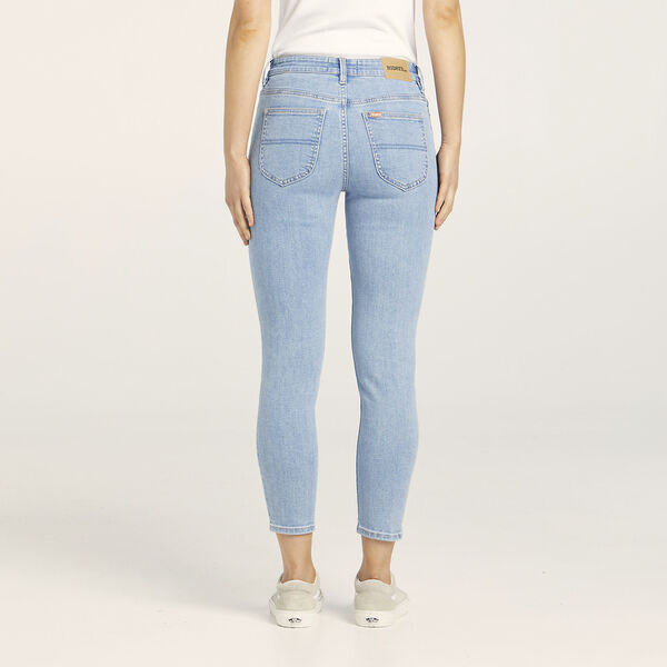 Mid Crop Skinny Jean - Crystal Blue