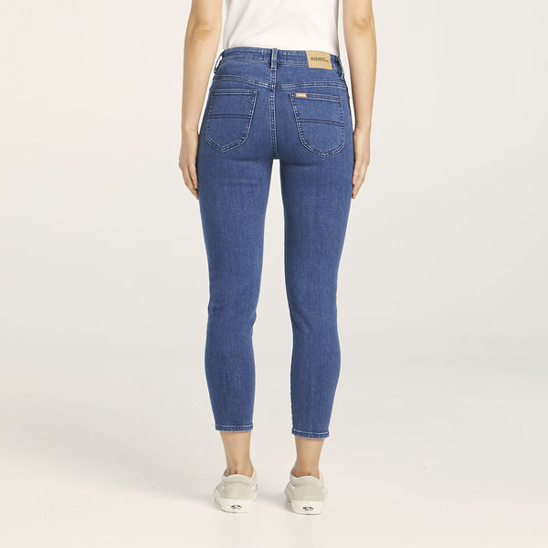 Mid Crop Skinny Jean - Blue Beach