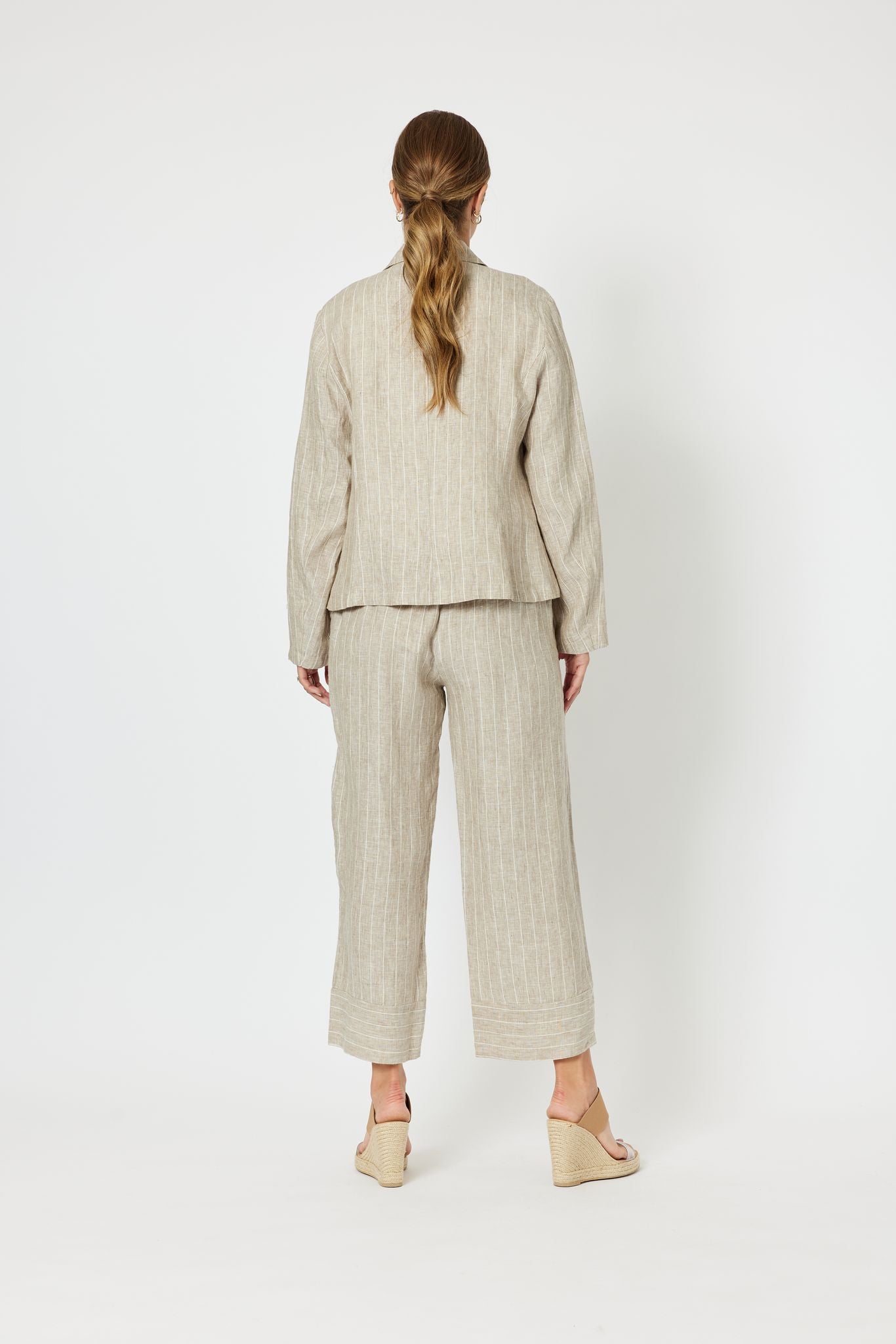 Marseille Stripe Linen Pants