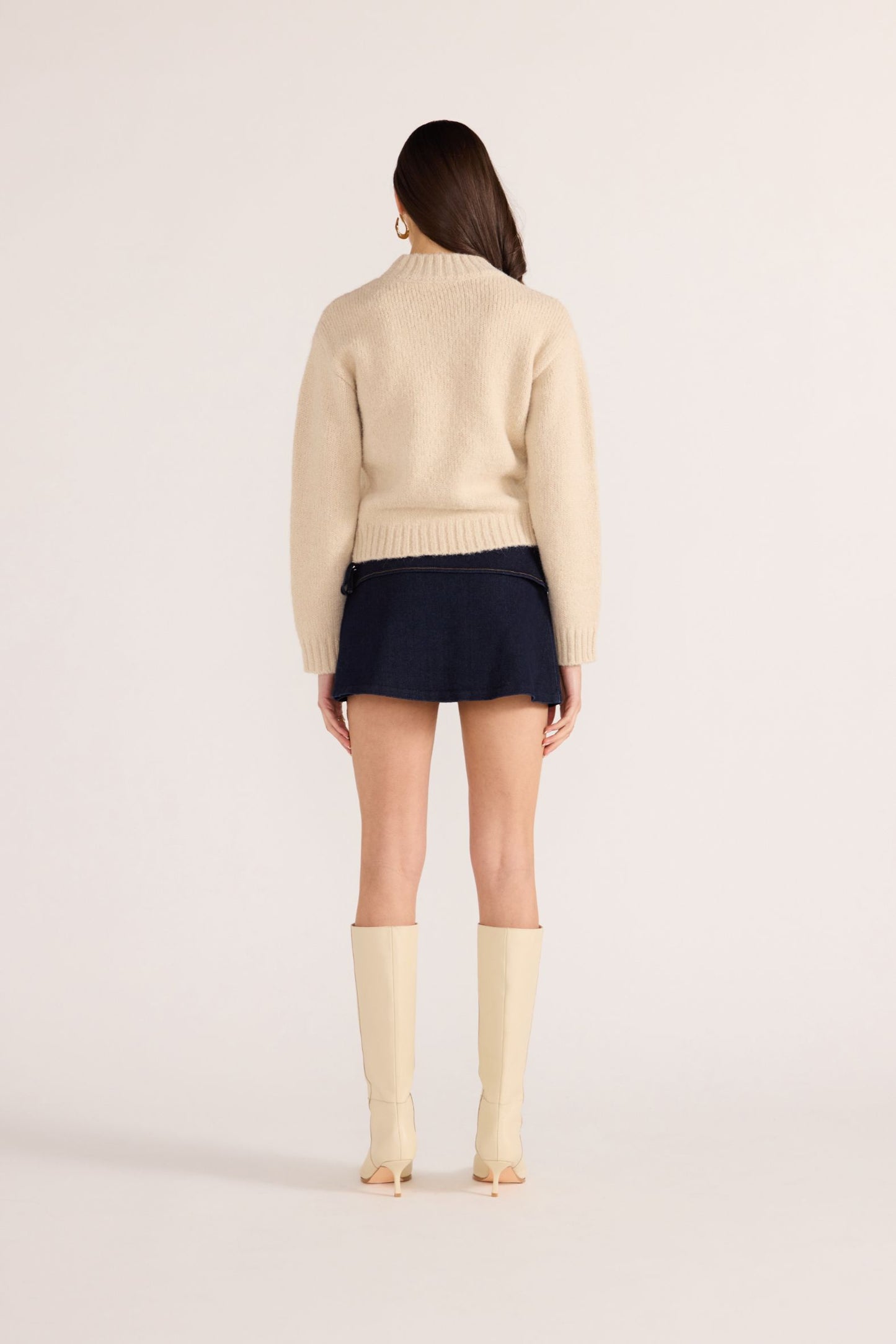Avery Fluffy Sweater - Oat