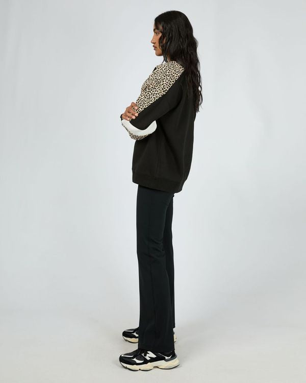 Savannah Oversized Crew - Black