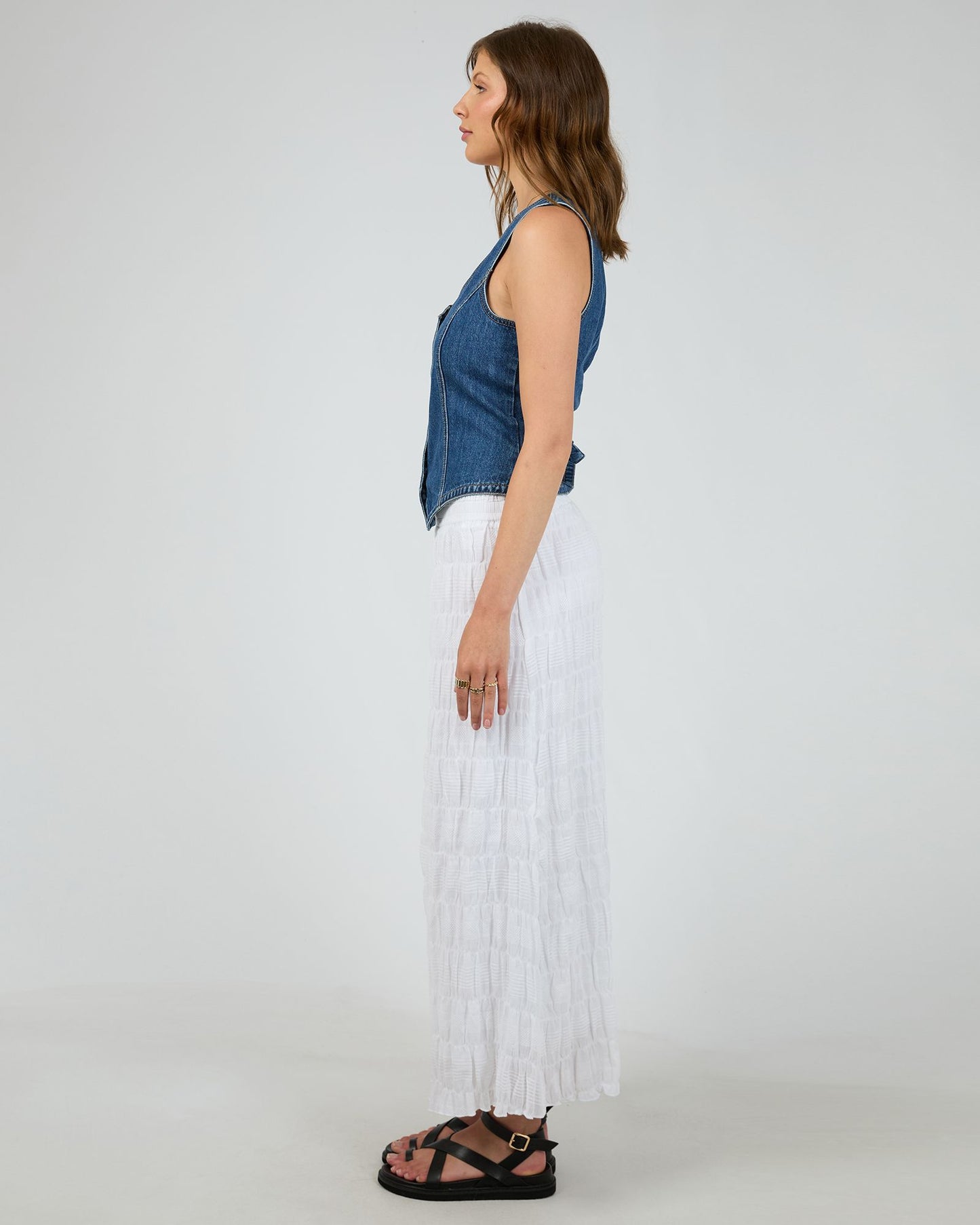 Maude Maxi Skirt - White