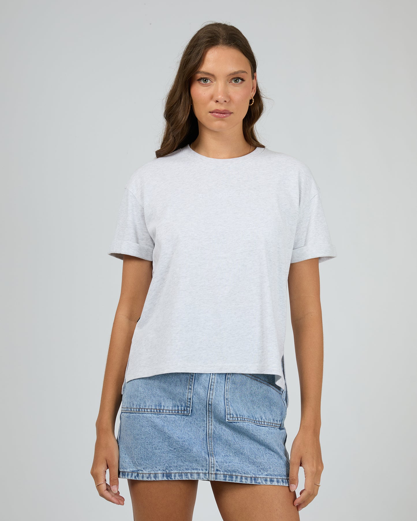 AAE Washed Tee - Snow Marle