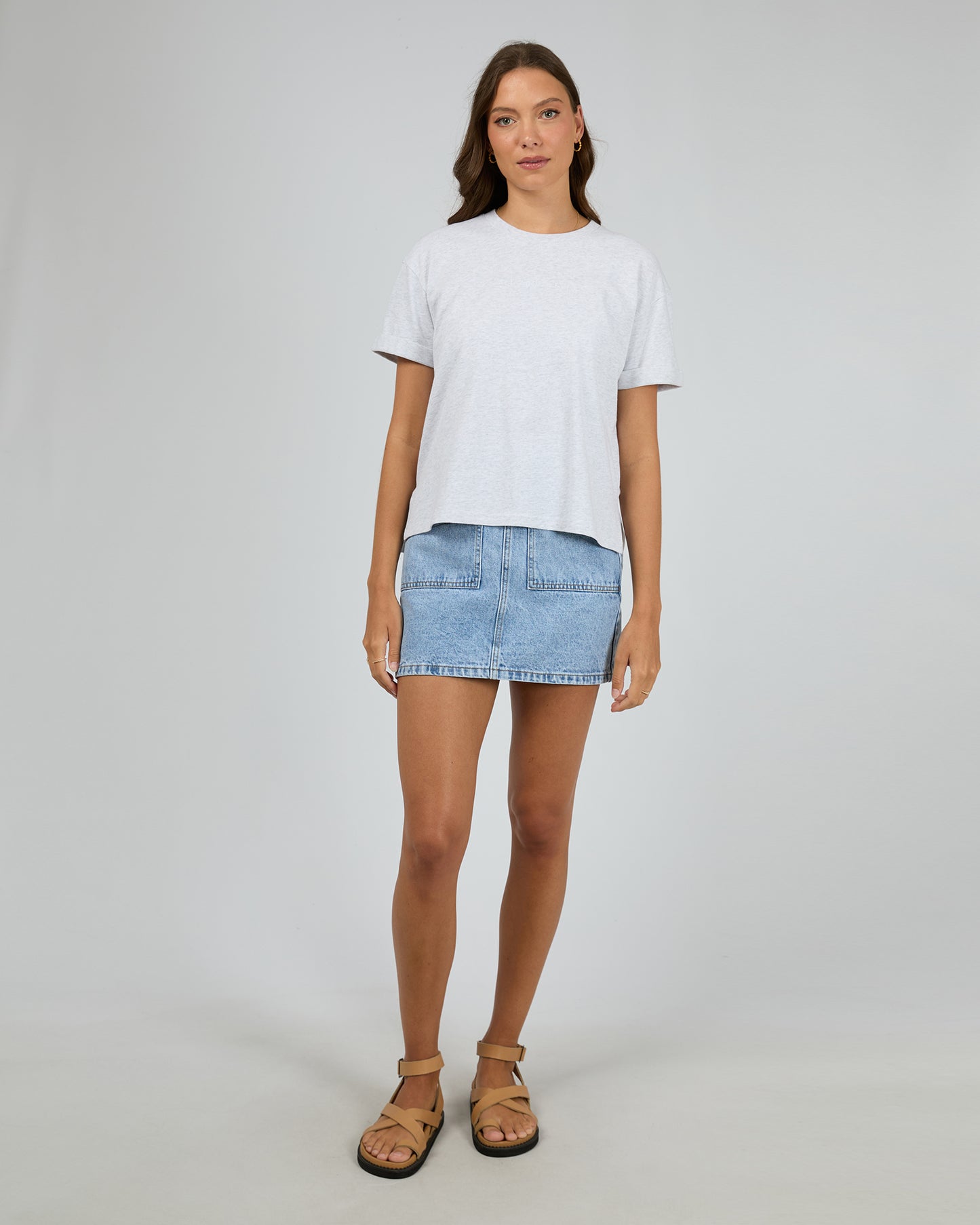 AAE Washed Tee - Snow Marle