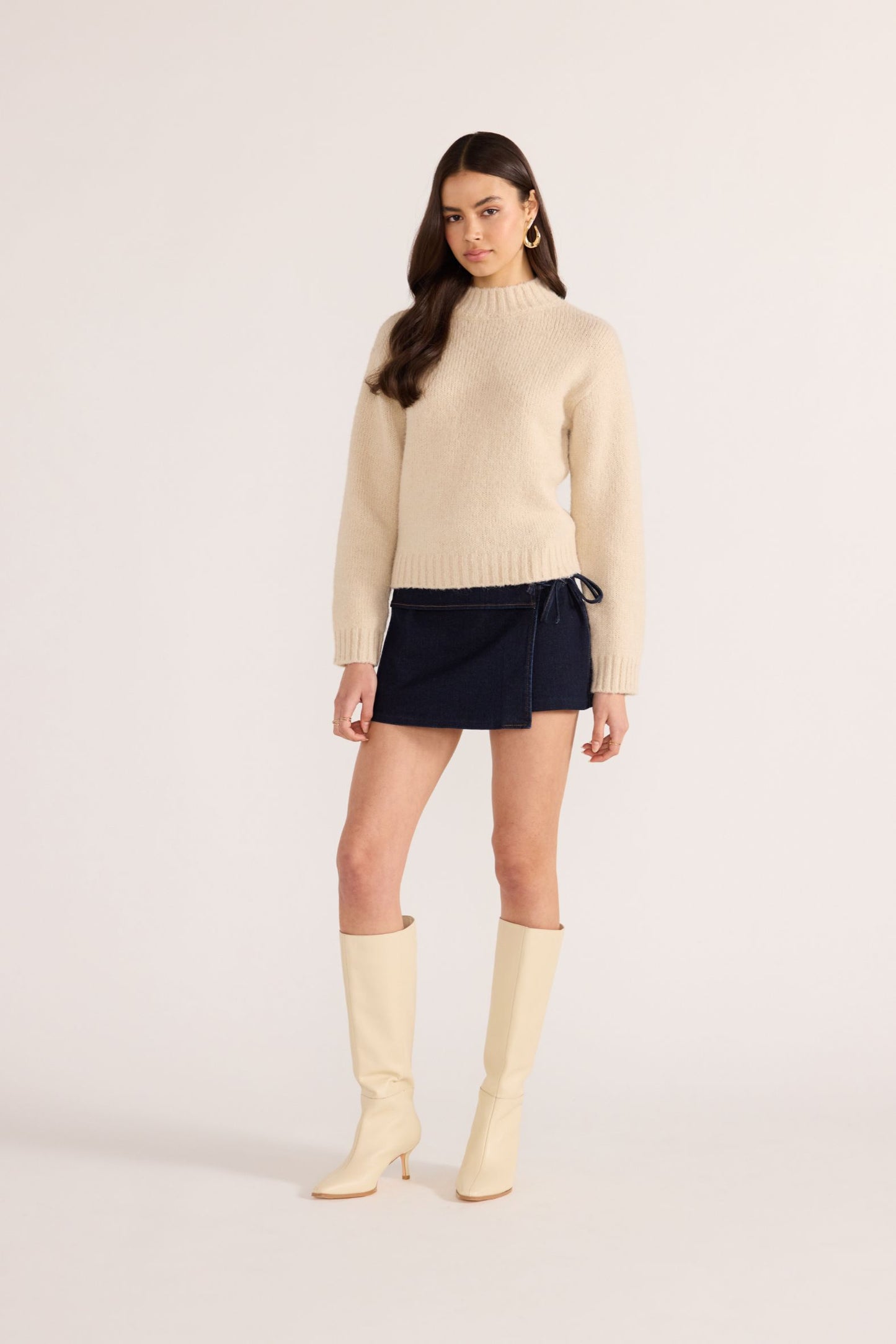 Avery Fluffy Sweater - Oat