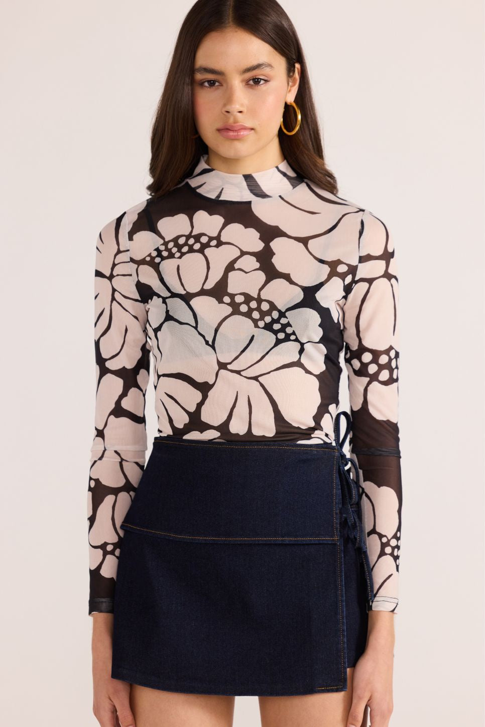 Persephone Mesh Skivvy Top