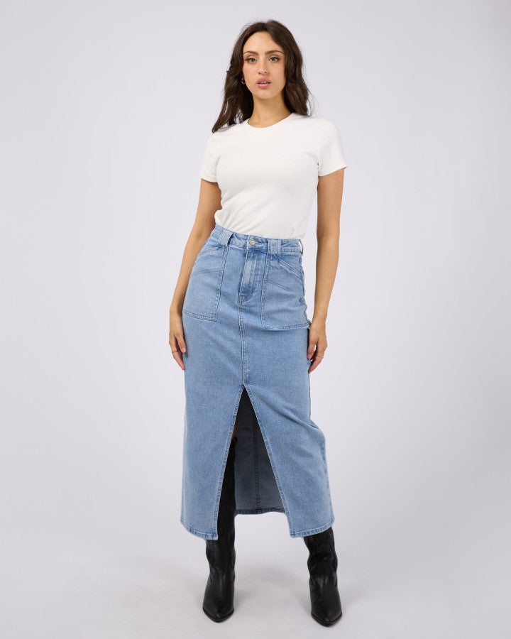 Becca Maxi Skirt - Light Blue