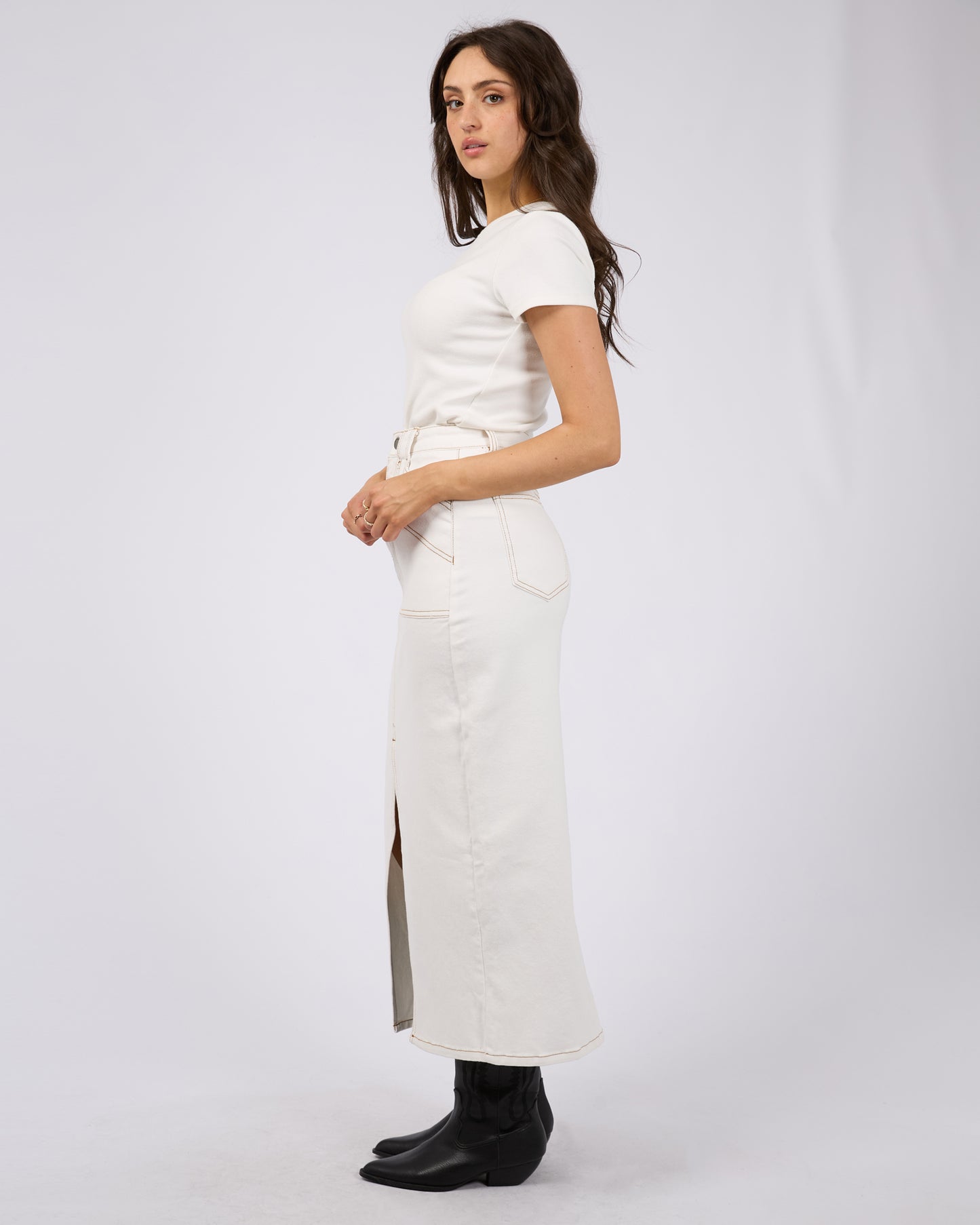 Becca Maxi Skirt - Vintage White