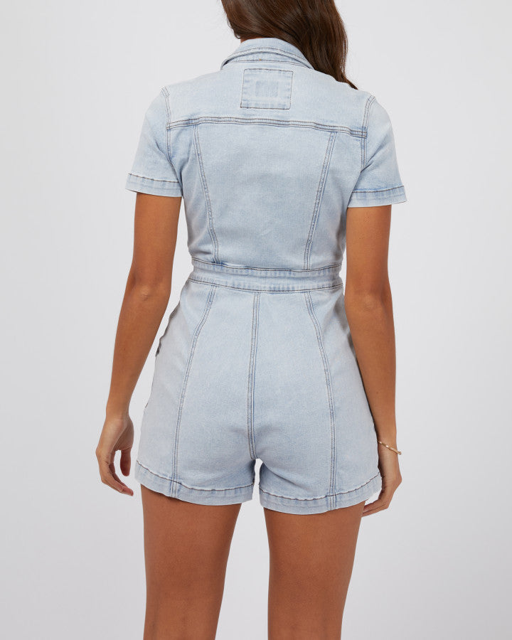 Boston Playsuit - Bleach Blue