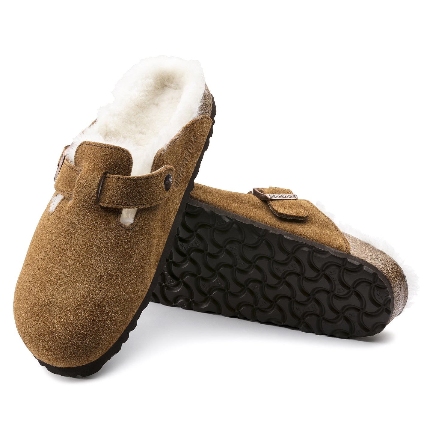 Boston Shearling -Mink Suede Leather