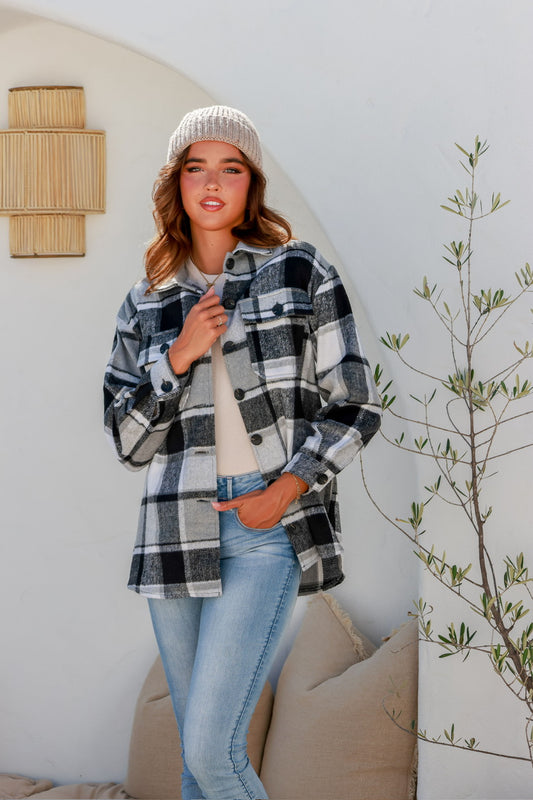 Maya Check Shacket