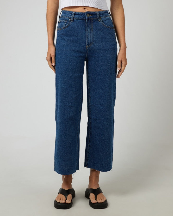 Charlie High Rise Wide Leg - Mid Blue
