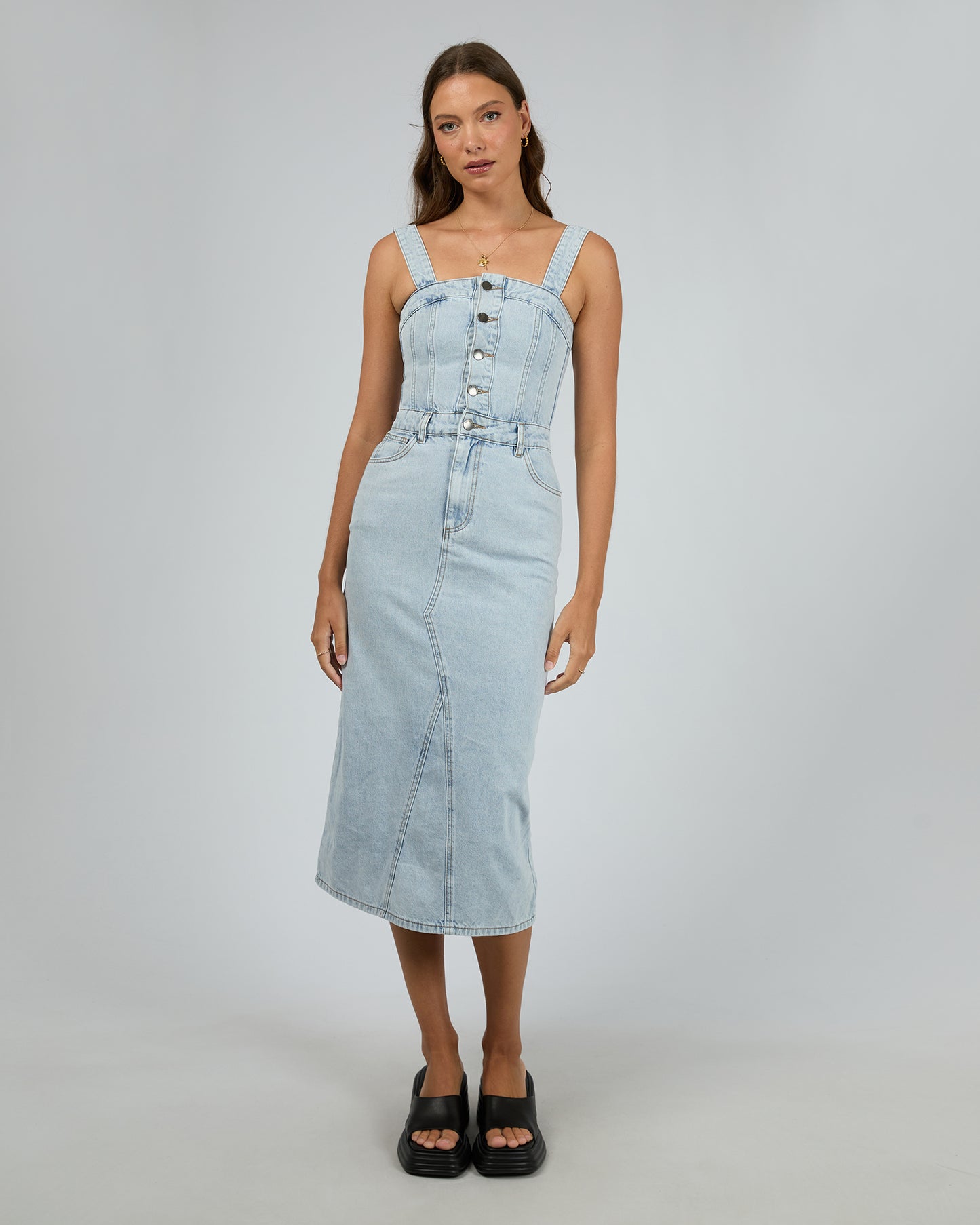 Coco Midi Dress - Bleach