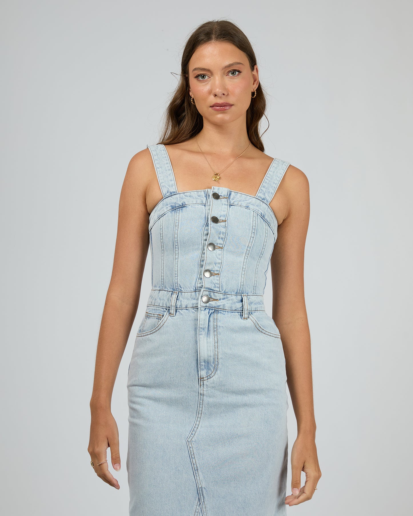 Coco Midi Dress - Bleach
