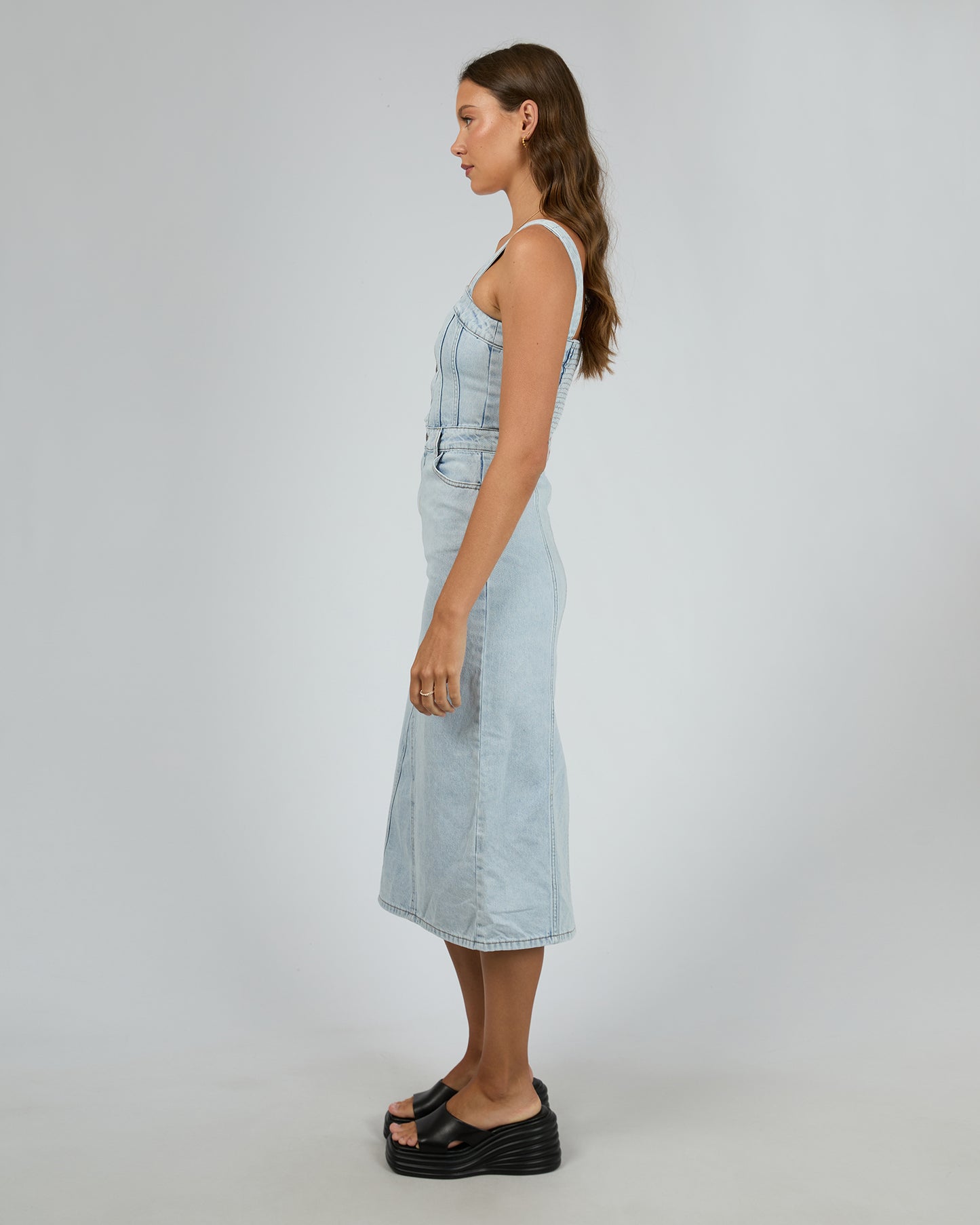 Coco Midi Dress - Bleach