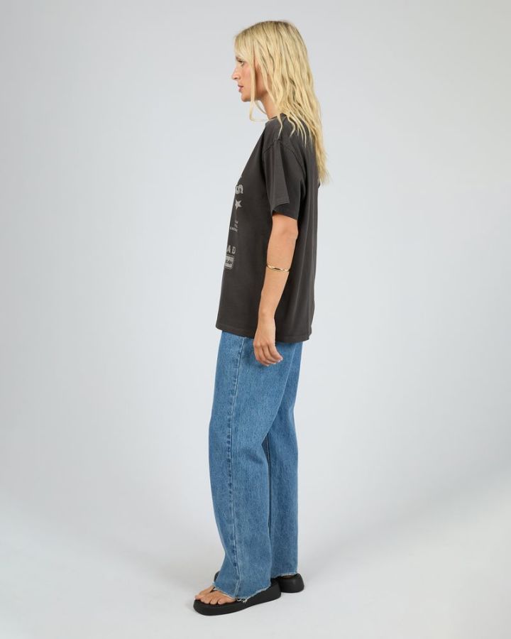Dusty Trails Relaxed Tee - Washed Black