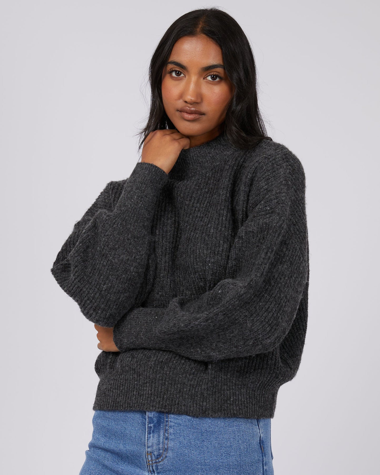 Eden Knit Jumper - Charcoal