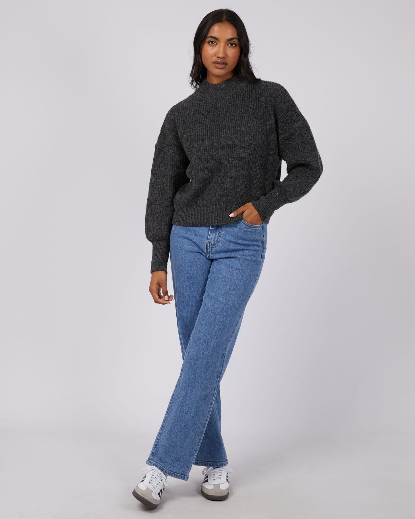 Eden Knit Jumper - Charcoal