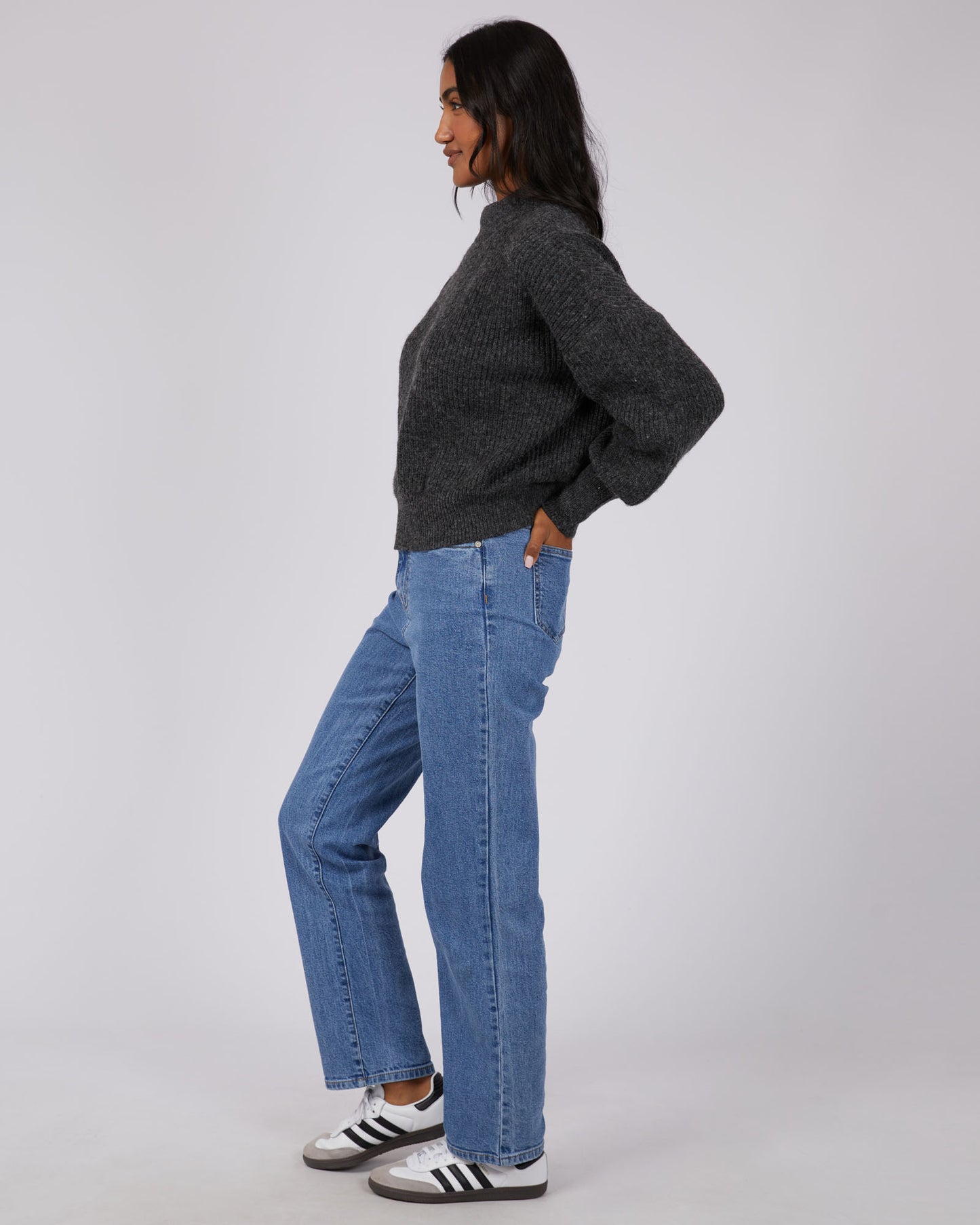 Eden Knit Jumper - Charcoal