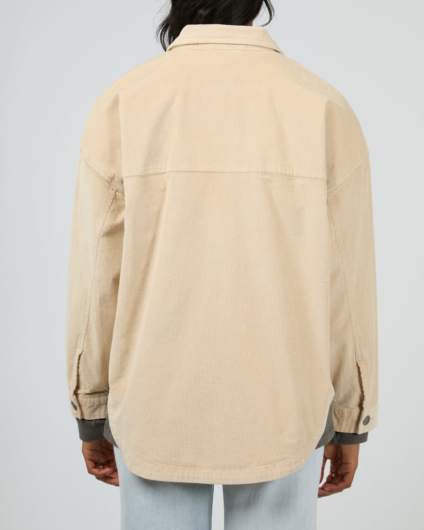 Emma Cord Shacket - Vanilla