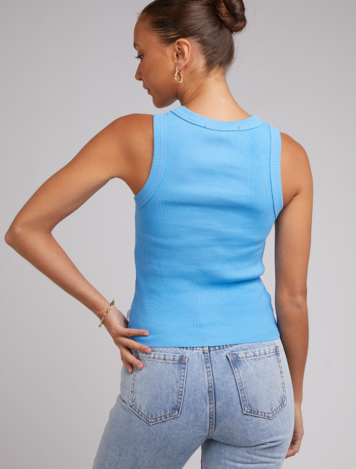 Greta Tank - Deep Blue