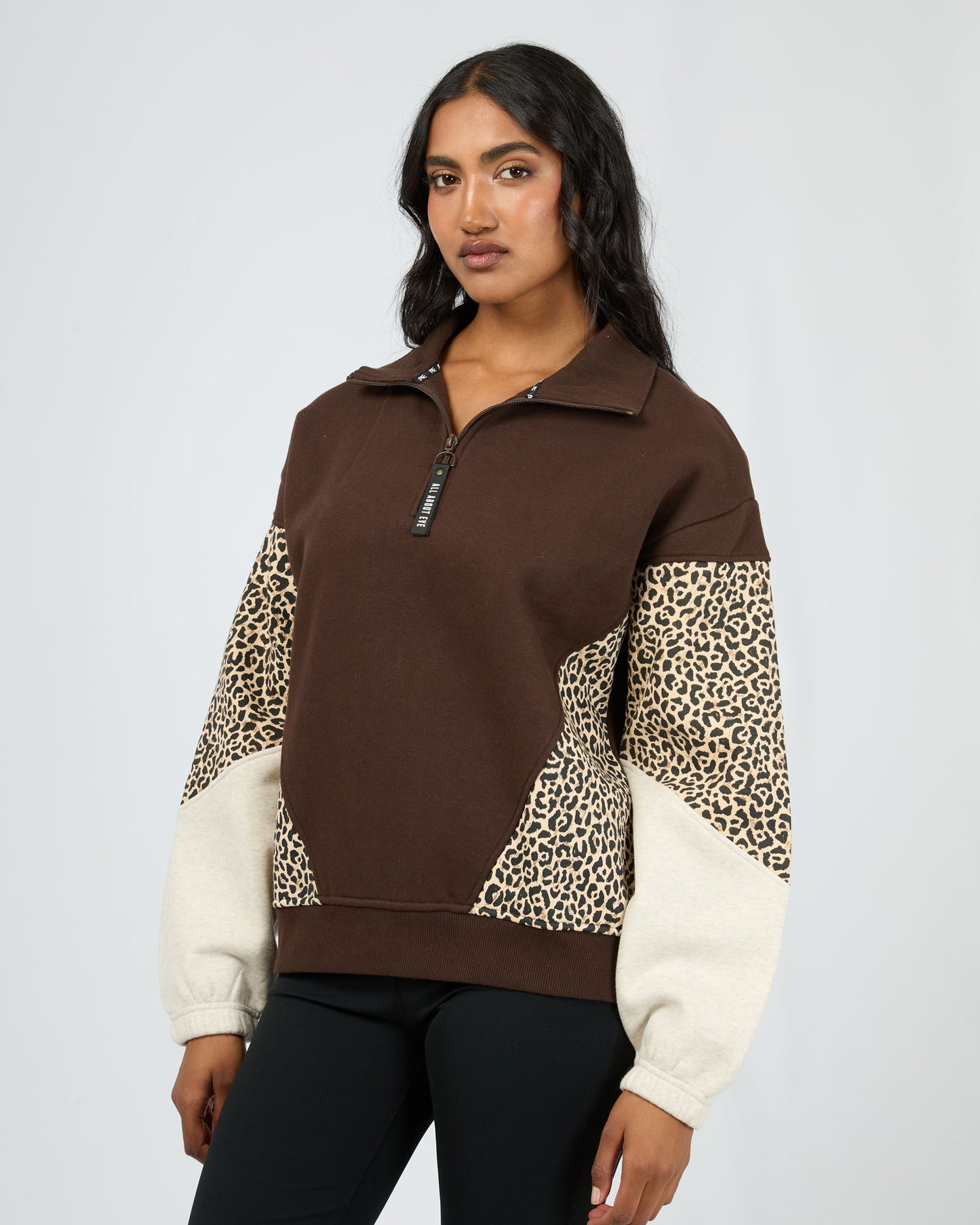 Savannah 1/4 Zip - Brown