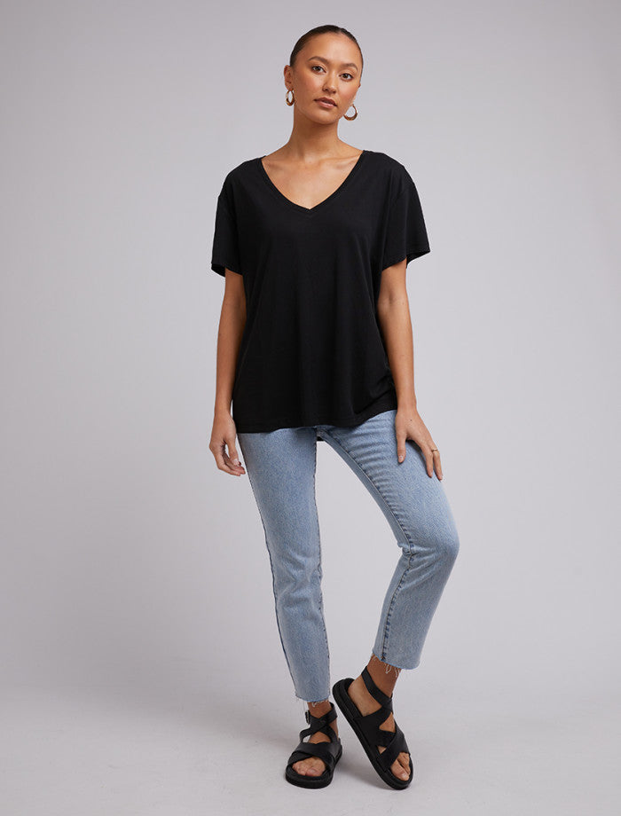 Harper Vee Tee - Black