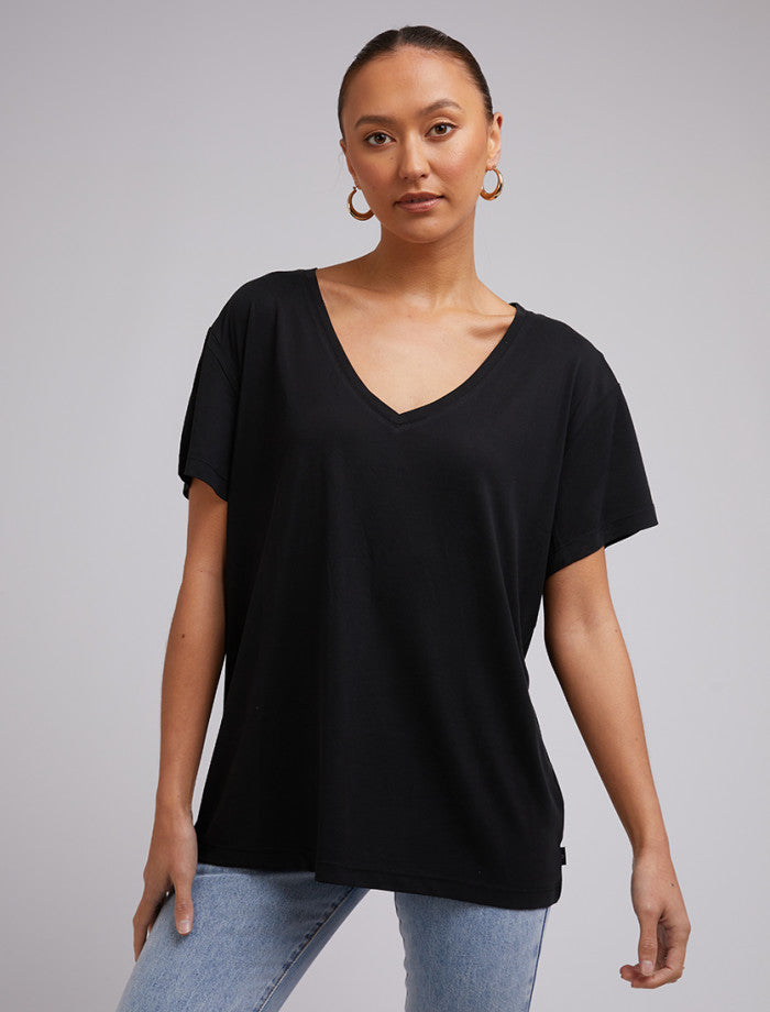 Harper Vee Tee - Black