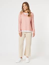 Lucy Stretch Cord Pant - Natural