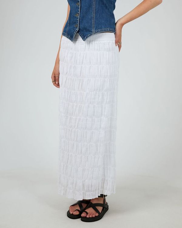 Maude Maxi Skirt - White