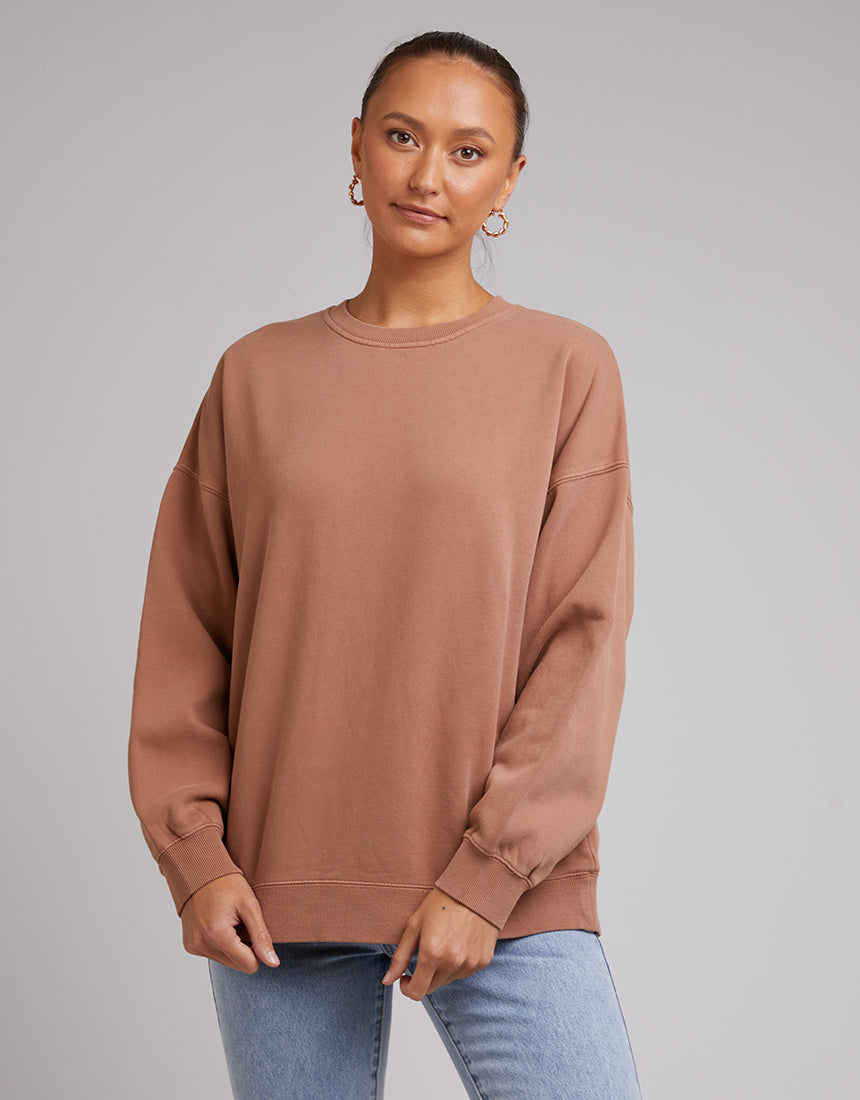 Oversized Crew - Tan