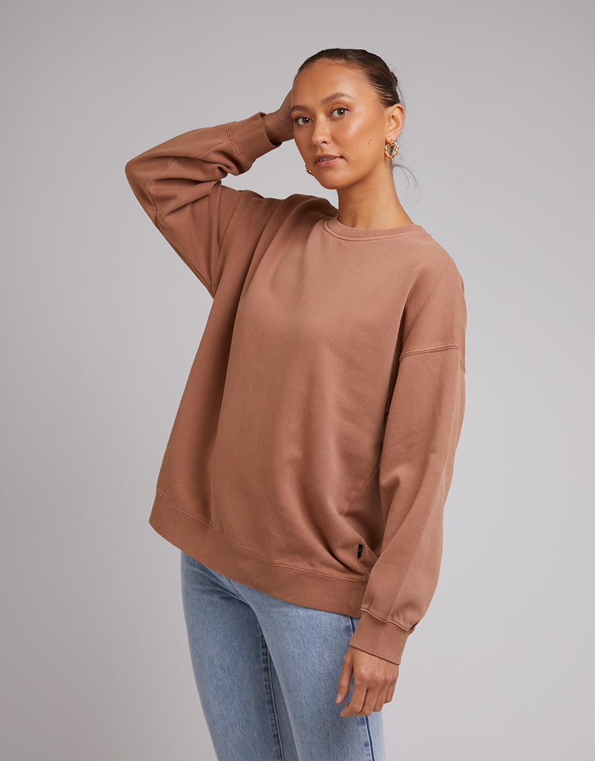 Oversized Crew - Tan