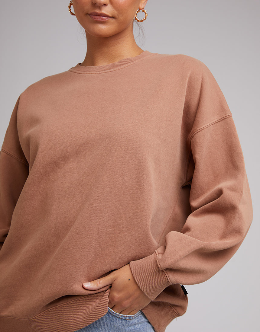 Oversized Crew - Tan