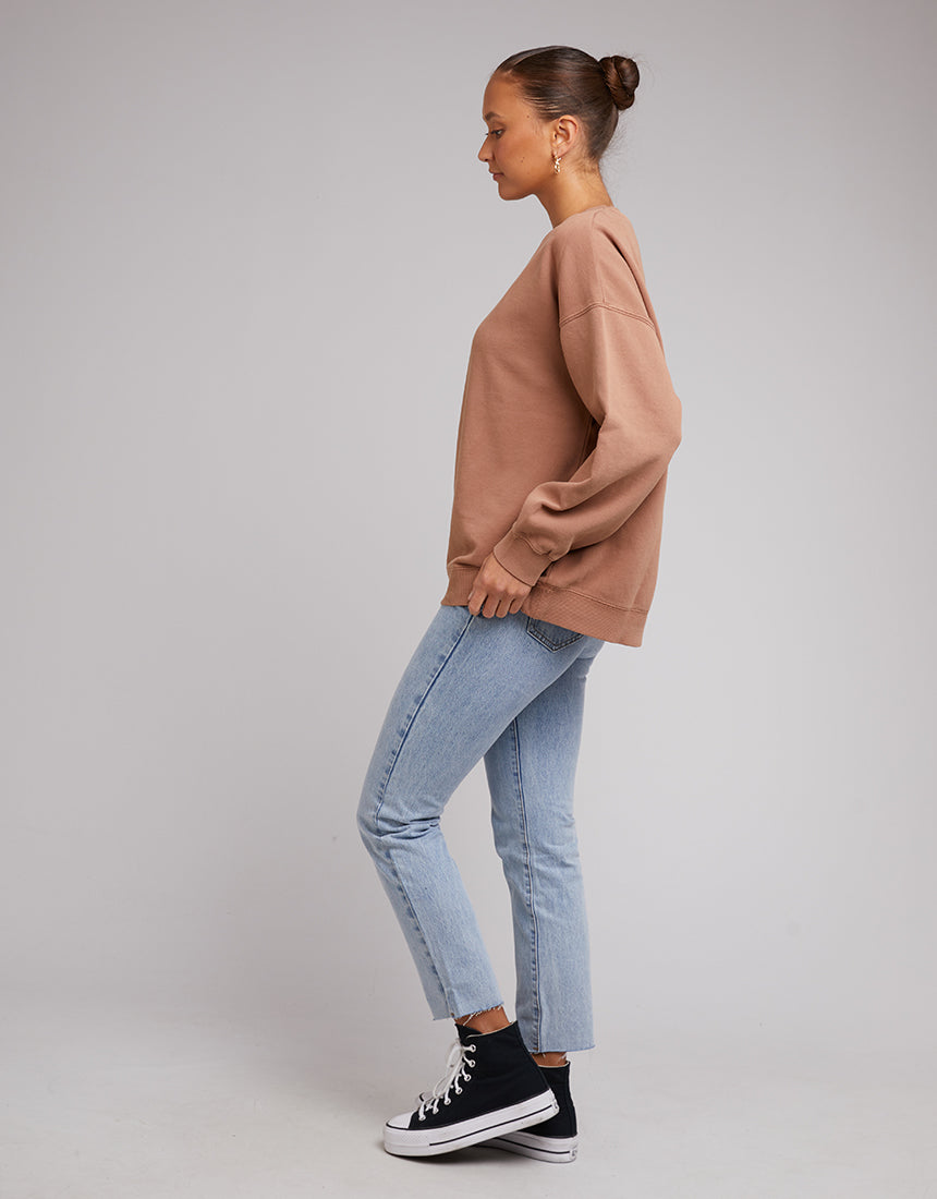 Oversized Crew - Tan