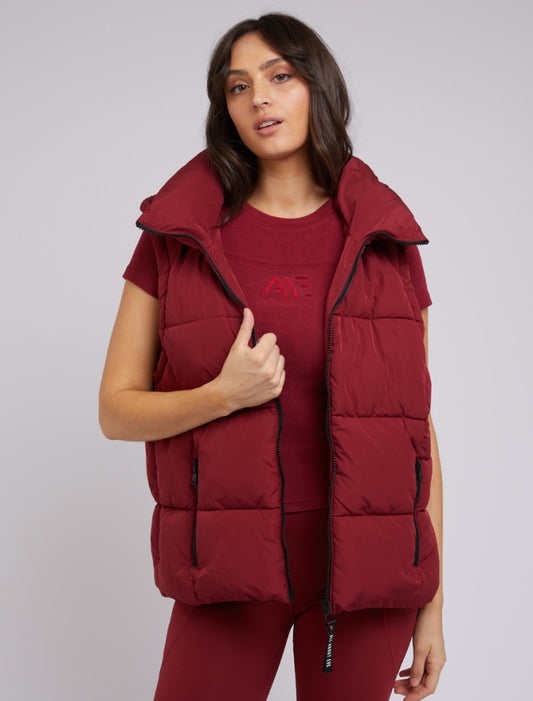 Remi Luxe Puffer Vest - Port