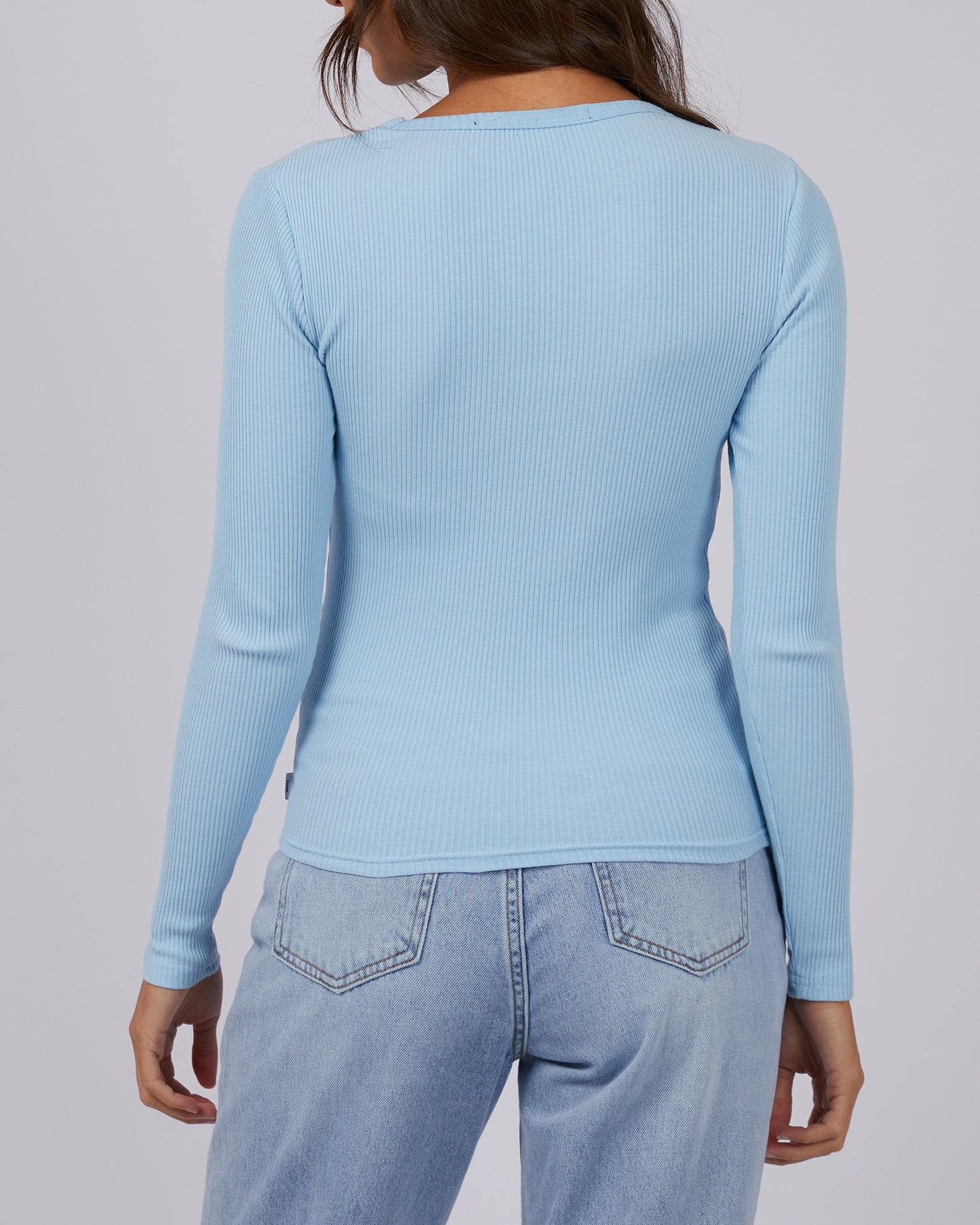 Rib long sleeve - Sky