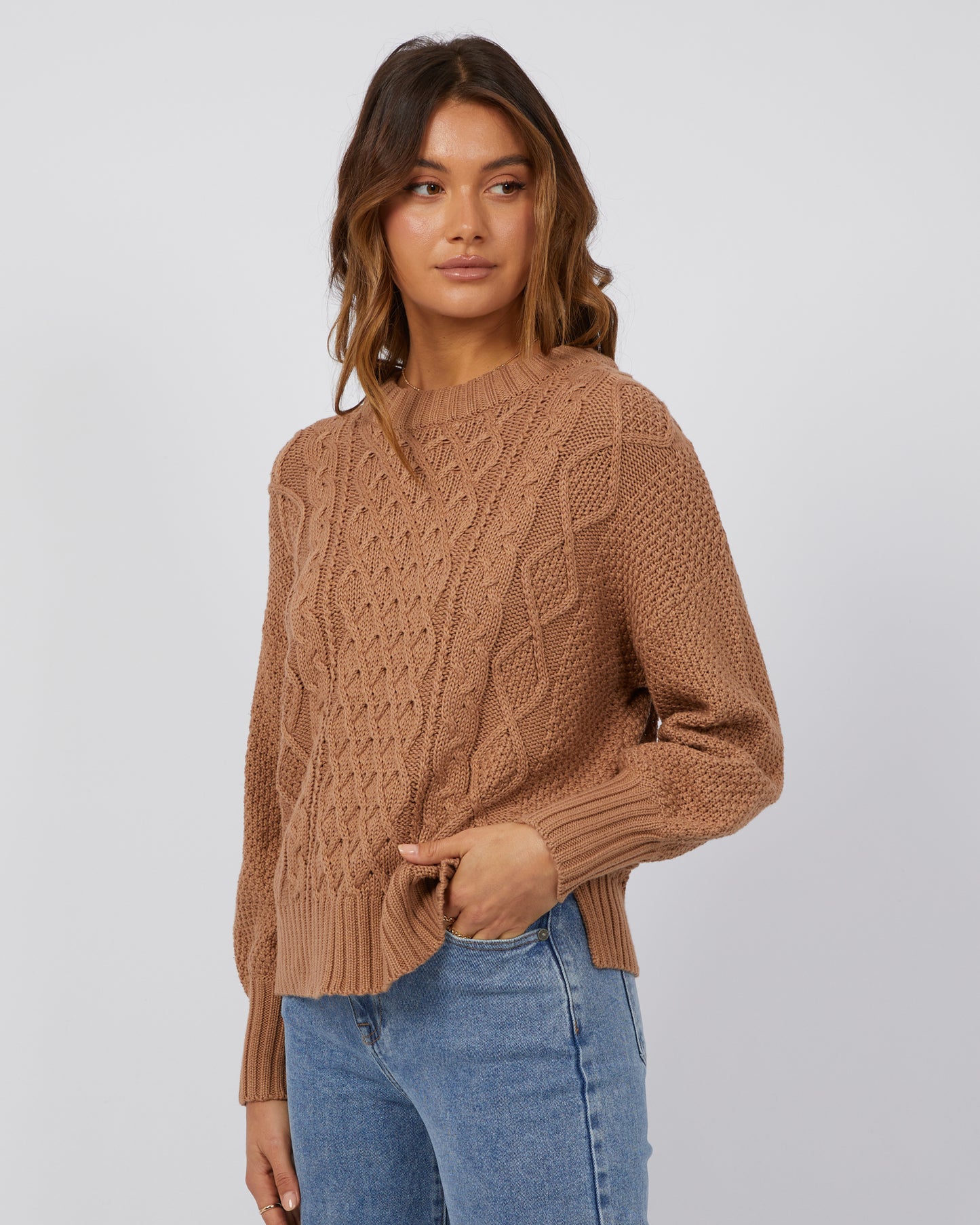 Rue Knit Sweater - Tan